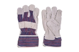 Candy Stripe Leather Palm Gloves